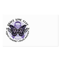 Alzheimers Butterfly Tribal 2 business cards