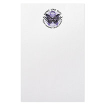 Alzheimers Butterfly Tribal 2 stationery