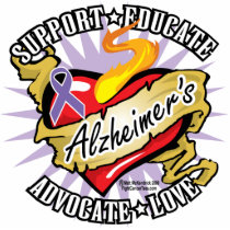 Alzheimers Classic Heart photo sculptures