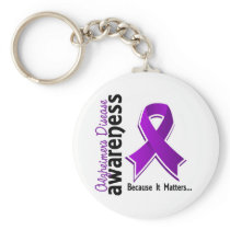 Alzheimer's Disease Awareness 5 Keychain