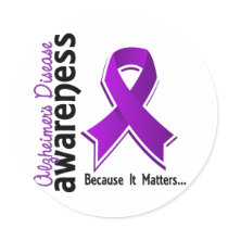 Alzheimer's Disease Awareness 5 Stickers