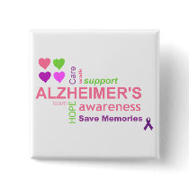 Alzheimer's Disease Awareness Button