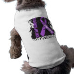 Alzheimers Disease Awareness Grunge Ribbon pet clothing