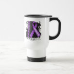 Alzheimers Disease Awareness Grunge Ribbon mugs