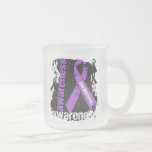 Alzheimers Disease Awareness Grunge Ribbon mugs