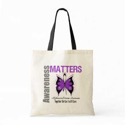 Alzheimers Disease Awareness Matters Canvas Bag by giftsforawareness