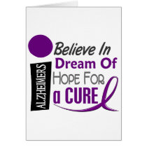 Alzheimer's Disease BELIEVE DREAM HOPE Cards