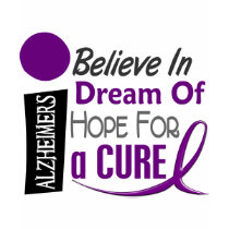 Alzheimer's Disease BELIEVE DREAM HOPE t-shirts by awarenessgifts Alzheimer's Disease BELIEVE DREAM HOPE t-shirts