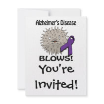 Alzheimers Disease Blows Awareness Design Invites