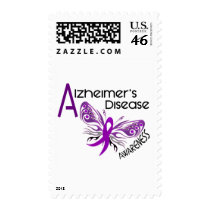 Alzheimer's Disease BUTTERFLY 3 Awareness Stamps