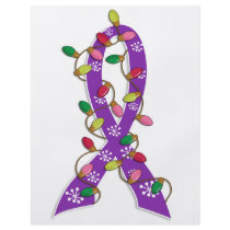Alzheimer's Disease Christmas Lights Ribbon Custom Flyer