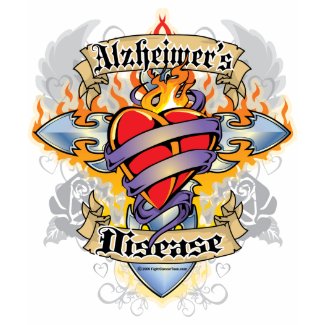 Alzheimers Disease Cross & Heart shirt