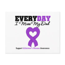 Alzheimer's Disease Every Day I Miss My Dad Post Card