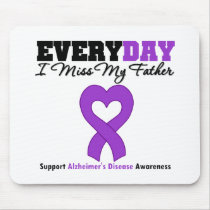 Alzheimer's Disease Every Day I Miss My Father mousepads by giftsforawareness Alzheimer's Disease Every Day I Miss My Father mousepads