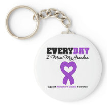Alzheimer's Disease Every Day I Miss My Grandma Key Chain