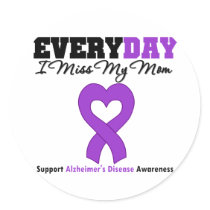 Alzheimer's Disease Every Day I Miss My Mom stickers by giftsforawareness Alzheimer's Disease Every Day I Miss My Mom stickers