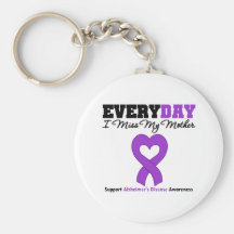 Alzheimer's Disease Every Day I Miss My Mother Keychains