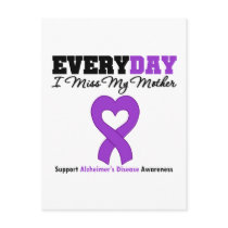 Alzheimer's Disease Every Day I Miss My Mother Postcards