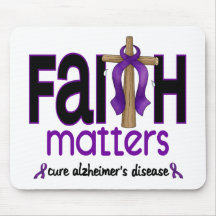 Alzheimers Disease Faith Matters Cross 1 Mouse Pad
