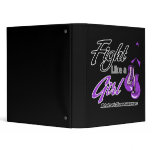Alzheimers Disease - Fight Like a Girl 3 Ring Binders
