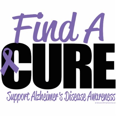 Alzheimer's Disease Find A Cure Photo Cut Outs by fightcancertees