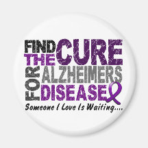 ALZHEIMERS DISEASE Find The Cure 1 Fridge Magnets