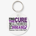 ALZHEIMERS DISEASE Find The Cure 1 keychains by awarenessgifts ALZHEIMERS DISEASE Find The Cure 1 keychains