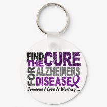 ALZHEIMERS DISEASE Find The Cure 1 keychains by awarenessgifts ALZHEIMERS DISEASE Find The Cure 1 keychains