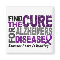 ALZHEIMERS DISEASE Find The Cure 1 Refrigerator Magnet