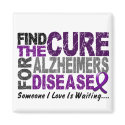 ALZHEIMERS DISEASE Find The Cure 1 magnets