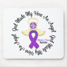 Alzheimers Disease God Made My Hero An Angel Mousepad