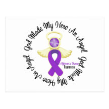 Alzheimers Disease God Made My Hero An Angel Postcard