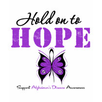 Alzheimer's Disease Hold On To Hope t-shirts by giftsforawareness Alzheimer's Disease Hold On To Hope t-shirts
