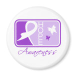 Alzheimer's Disease Hope Awareness Tile magnets