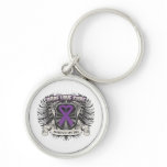 Alzheimer's Disease Hope Love Cure Keychains