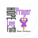 Alzheimers Disease Hope Love Faith Prayer stickers