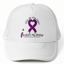 Alzheimers Disease I Support My Brother hats by awarenessgifts Alzheimers Disease I Support My Brother hats
