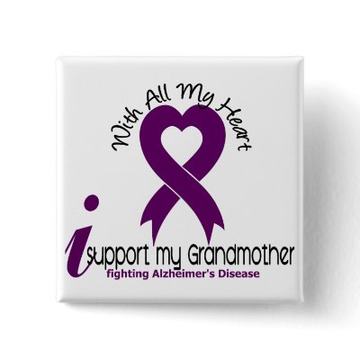 Alzheimers Disease I Support My Grandmother Pins by awarenessgifts