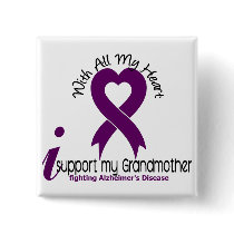 Alzheimers Disease I Support My Grandmother Pins