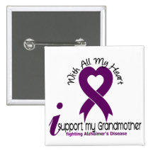Alzheimers Disease I Support My Grandmother Pins