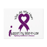 Alzheimers Disease I Support My Sister-In-Law Postcard