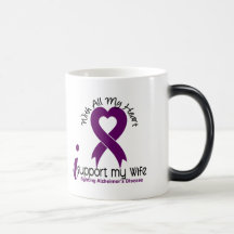 Alzheimers Disease I Support My Wife Mugs