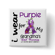 Alzheimers Disease I Wear Purple For My Grandma 43 Pin