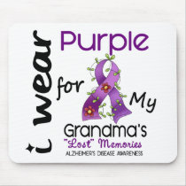 Alzheimers Disease I Wear Purple For My Grandma 43 Mouse Pads