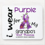 Alzheimers Disease I Wear Purple For My Grandpa 43 Mouse Pads