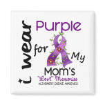 Alzheimers Disease I Wear Purple For My Mom 43 Fridge Magnets