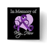 Alzheimers Disease In Memory of My Hero Pinback Button