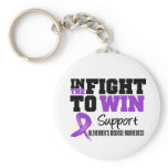 Alzheimer's Disease In The Fight To Win Keychain
