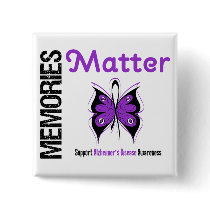 Alzheimer's Disease Memories Matters buttons by giftsforawareness Alzheimer's Disease Memories Matters buttons
