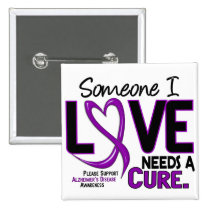 Alzheimer's Disease NEEDS A CURE 2 Pin